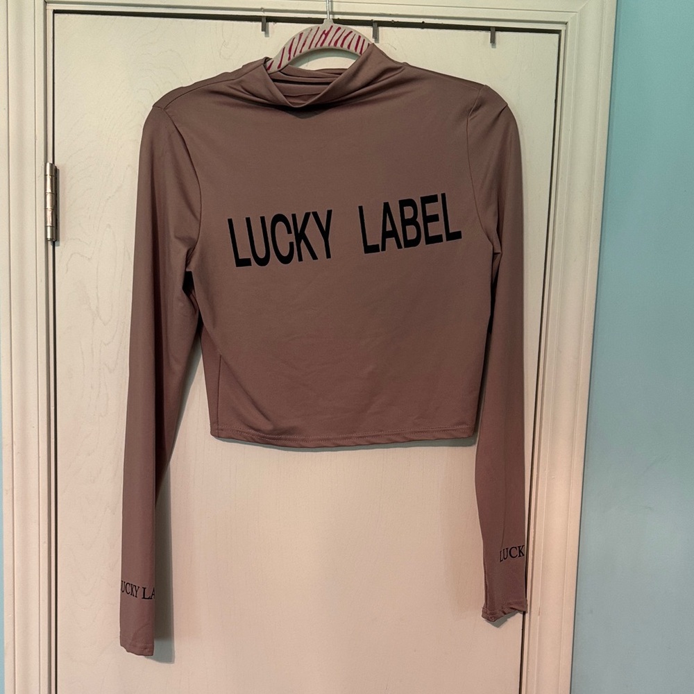 Women's Brown‎ Long Sleeve cotton polyester dd6